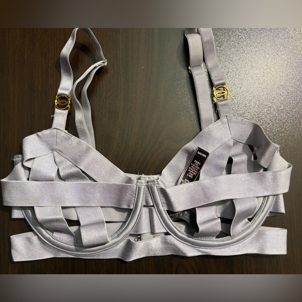 Victoria's Secret Silver Strappy Bra